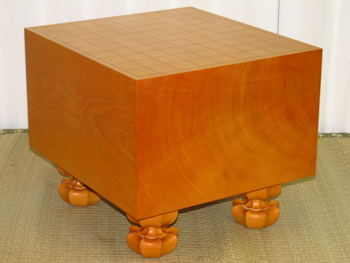 本榧足付将棋盤 5寸7分（天柾） sa50068 | 前川榧碁盤店